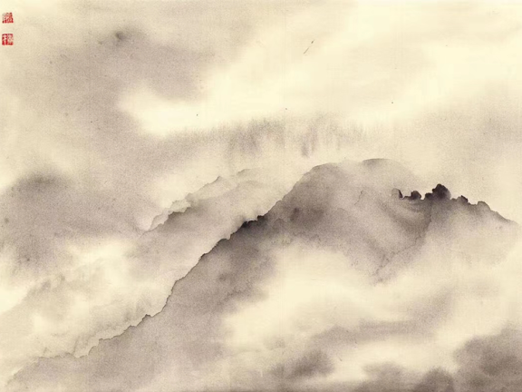 “品鉴”——中国美术、书法主题展:山见(廖东才)